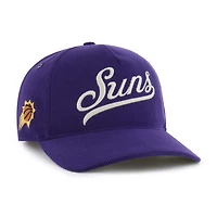 Casquette ajustable en velours côtelé Golden Age des Phoenix Suns pour homme, modèle Purple '47