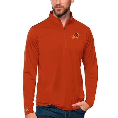 Pull-over orange Antigua Phoenix Suns Team Tribute à fermeture éclair quart de tour pour homme