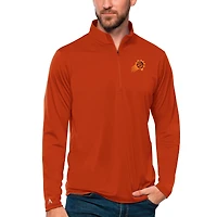 Pull-over orange Antigua Phoenix Suns Team Tribute à fermeture éclair quart de tour pour homme