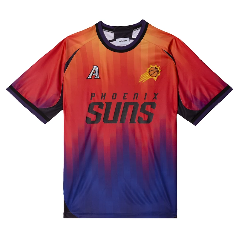 Men's Authmade x NBA Orange Phoenix Suns Soccer Kit Fashion Jersey