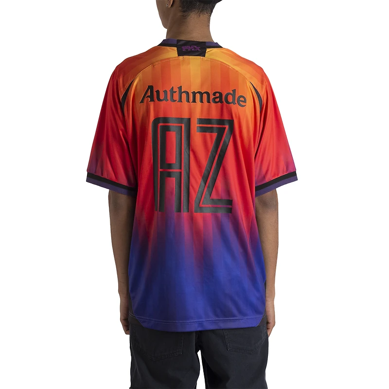 Men's Authmade x NBA Orange Phoenix Suns Soccer Kit Fashion Jersey