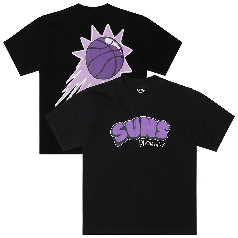 T-shirt homme b2Ss Black Phoenix Suns avec logo Bubble Flare