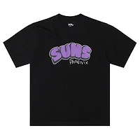 T-shirt homme b2Ss Black Phoenix Suns avec logo Bubble Flare