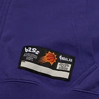 Men's b2Ss  Purple Phoenix Suns Block Letter Full-Zip Hoodie