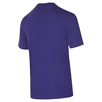 Ensemble de nuit pour homme Concepts Sport violet/noir Phoenix Suns Vector T-shirt et pantalon en flanelle
