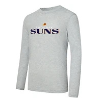 Men's Concepts Sport Purple Phoenix Suns Regulate Long Sleeve T-Shirt & Plaid Pant Set