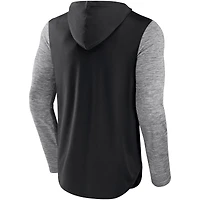Fanatics pour hommes, noir/charbon chiné, Phoenix Suns Deep Rotation Performance - Chandail à capuchon