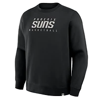 Men's Fanatics Black Phoenix Suns Crossover Collection Defensive Rotation Drill Premium Pullover Sweatshirt
