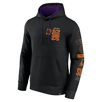Sweat à capuche croisé Fanatics Black Phoenix Suns Game Time pour homme