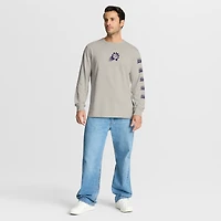 T-shirt à manches longues premium Fanatics Cream Phoenix Suns Crossover Collection Ball Screen Action pour homme