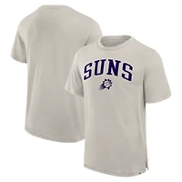 Men's Fanatics  Cream Phoenix Suns Crossover Collection Pull Up Jumper Shot Premium T-Shirt