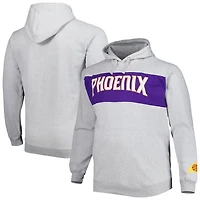 Sweat à capuche Fanatics Heather Grey Phoenix Suns Big & Tall pour hommes