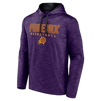 Men's Fanatics Heather Purple Phoenix Suns Fast Break Pullover Hoodie
