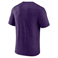 Fanatics Heather Purple Phoenix Suns True Classics Power Phase pour hommes - T-shirt triple mélange