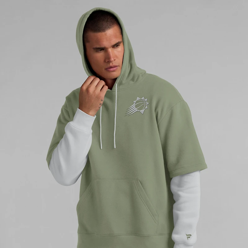 Men's Fanatics Olive Phoenix Suns Elements Sleek Pullover Hoodie
