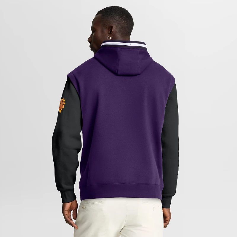 Men's Fanatics Purple/Black Phoenix Suns Half Court Shot Clock Fastbreak Hoodie