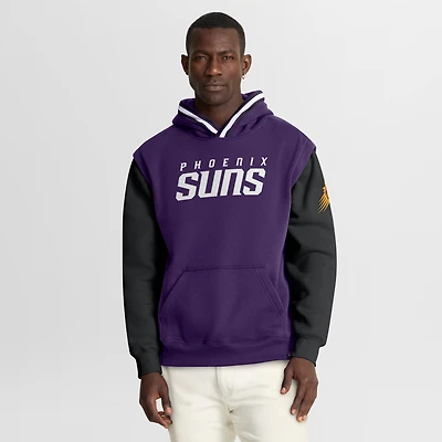 Men's Fanatics  Purple/Black Phoenix Suns Half Court Shot Clock Fastbreak Hoodie