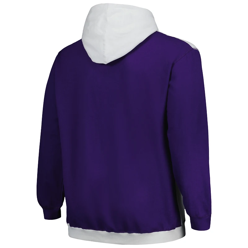 Sweat à capuche Fanatics pour hommes violet/argent Phoenix Suns Big & Tall Primary Arctic