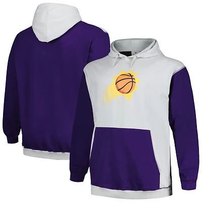 Sweat à capuche Fanatics pour hommes violet/argent Phoenix Suns Big & Tall Primary Arctic