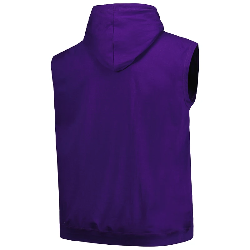 Sweat à capuche pour hommes Fanatics Purple Phoenix Suns Big & Tall Jersey Muscle Pull