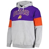 Men's Fanatics Purple Phoenix Suns Contrast Pieced Pullover Hoodie