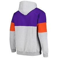 Men's Fanatics Purple Phoenix Suns Contrast Pieced Pullover Hoodie