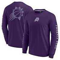 T-shirt à manches longues Fanatics Purple Phoenix Suns Elements Strive pour hommes