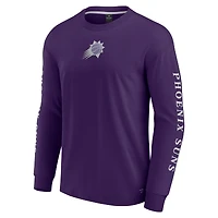 T-shirt à manches longues Fanatics Purple Phoenix Suns Elements Strive pour hommes