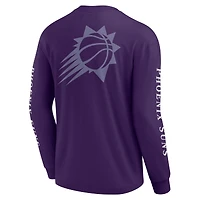 T-shirt à manches longues Fanatics Purple Phoenix Suns Elements Strive pour hommes