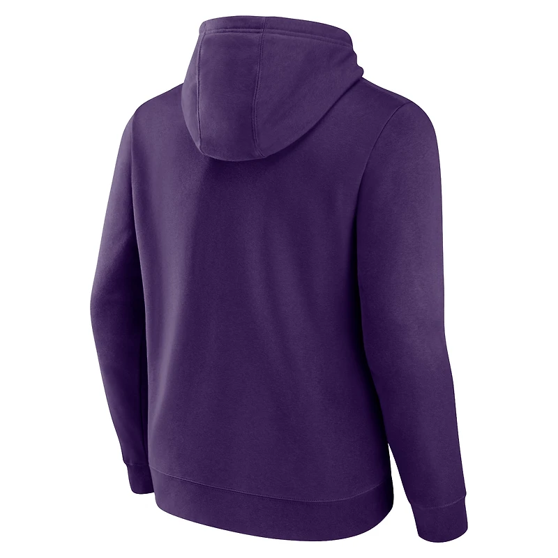 Men's Fanatics  Purple Phoenix Suns Primary Logo Pullover Hoodie