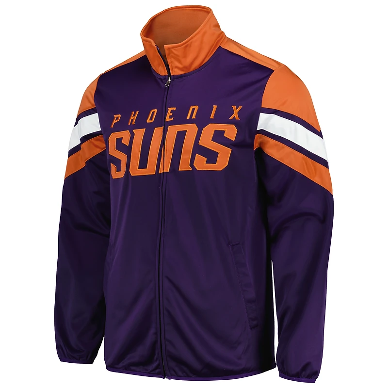 Veste de survêtement entièrement zippée G-III Sports by Carl Banks pour hommes des Phoenix Suns Game Ball violette