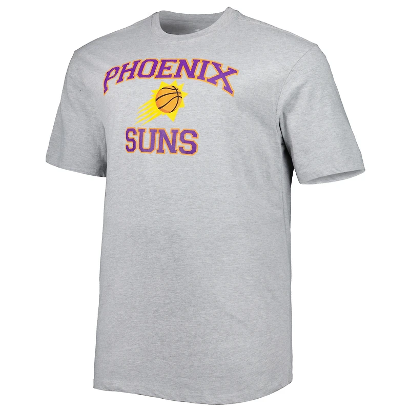 T-shirt gris chiné Phoenix Suns Big & Tall Heart Soul pour homme