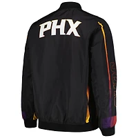 Blouson aviateur entièrement zippé JH Design noir des Phoenix Suns pour homme