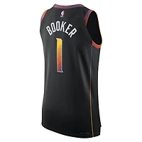 Maillot de joueur authentique Jordan Brand Devin Booker pour homme Phoenix Suns noir - Statement Edition