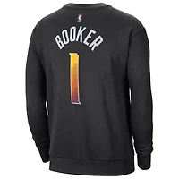 Men's Jordan Brand Devin Booker Black Phoenix Suns Statement Name & Number Pullover Sweatshirt