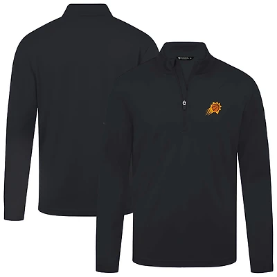 Men's Levelwear Black Phoenix Suns Heron Quarter-Zip Top