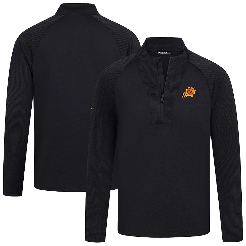 Haut volley noir Levelwear pour homme, fermeture éclair quart de tour, Phoenix Suns