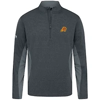 Haut à fermeture éclair quart de tour gaufré 2.0 des Phoenix Suns pour homme, Levelwear, noir chiné