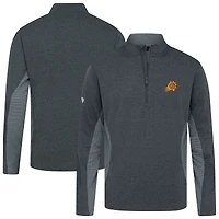 Haut à fermeture éclair quart de tour gaufré 2.0 des Phoenix Suns pour homme, Levelwear, noir chiné