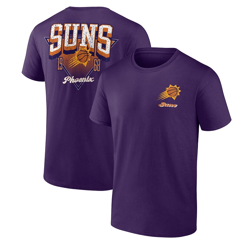 Men's Logo Athletic Purple Phoenix Suns Never Over T-Shirt