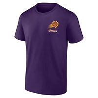 T-shirt violet à logo athlétique pour homme des Phoenix Suns « Never Over »