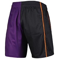 Mitchell & Ness pour homme noir/violet Phoenix Suns Hardwood Classics 2001 Split Swingman Short