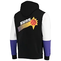 Chandail à capuchon Phoenix Suns Hardwood Classics Fusion 2.0 pour homme Mitchell & Ness noir/blanc