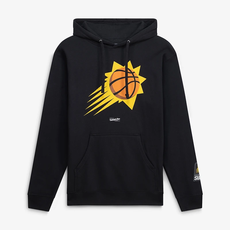 Sweat à capuche basique en polaire noire Mitchell & Ness Phoenix Suns pour homme