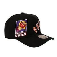 Casquette ajustable Mitchell & Ness Pro Pinch noire avec logo busted des Phoenix Suns pour homme
