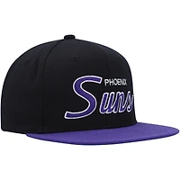 Casquette Snapback MVP Team Script 2.0 des Phoenix Suns Hardwood Classics MVP Mitchell & Ness pour homme, noir