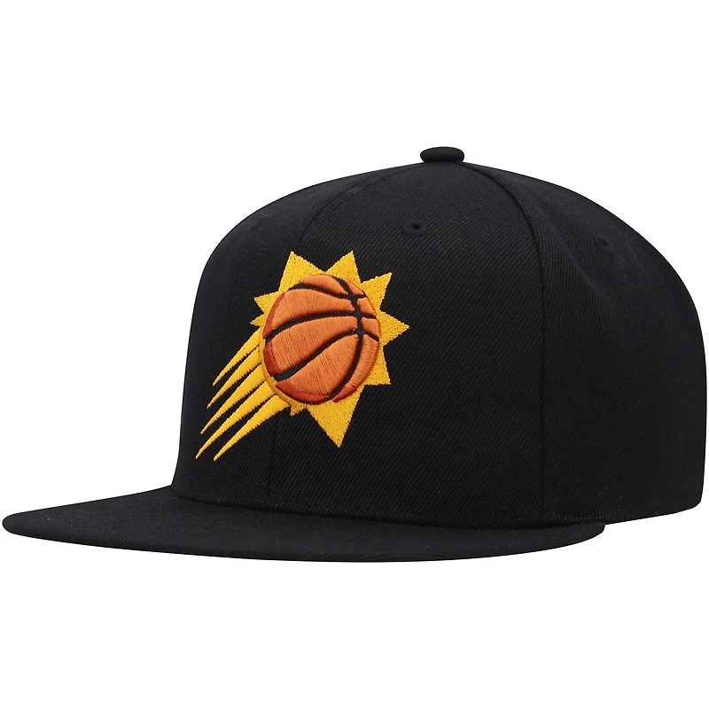 Men's Mitchell & Ness Orange/Black Phoenix Suns Side Core 2.0 Snapback Hat