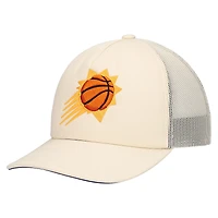 Casquette ajustable de camionneur crème Phoenix Suns Mitchell & Ness pour hommes