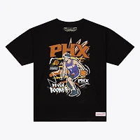 Men's Mitchell & Ness Devin Booker Black Phoenix Suns Chalked Up T-Shirt