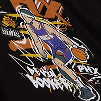 Men's Mitchell & Ness Devin Booker Black Phoenix Suns Chalked Up T-Shirt